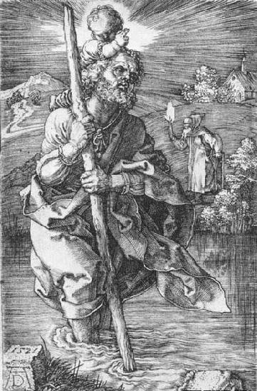 Albrecht Durer St Christopher Facing to the Right